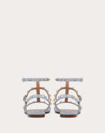 ROCKSTUD FLAT CALFSKIN SANDAL WITH STRAPS - Image 4